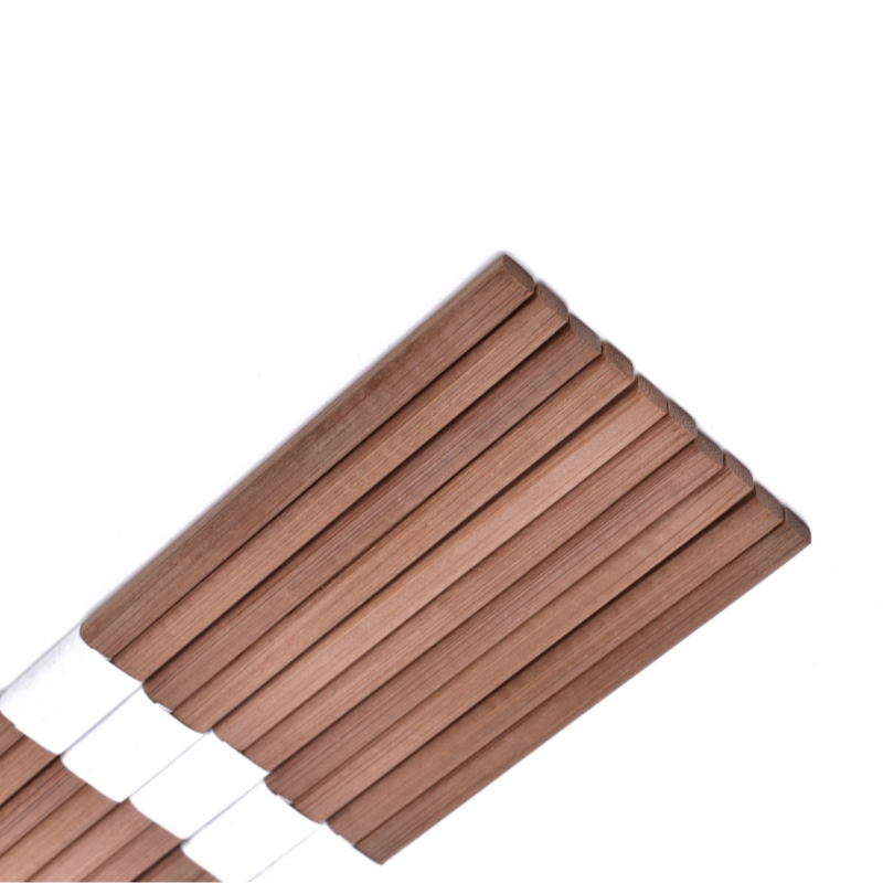 Disposable carbonized square Bamboo Chopsticks with rolling paper